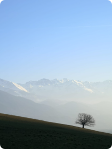 La chaine de Belledonne depuis Montalieu (photo Marion THIBORD)