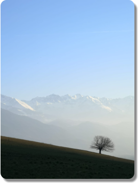 La chaine de Belledonne depuis Montalieu (photo Marion THIBORD)